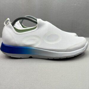 OOFOS OOmg Sport Mens Size 10.5 Shoes White‎ Recovery Comfort Support Slip-On